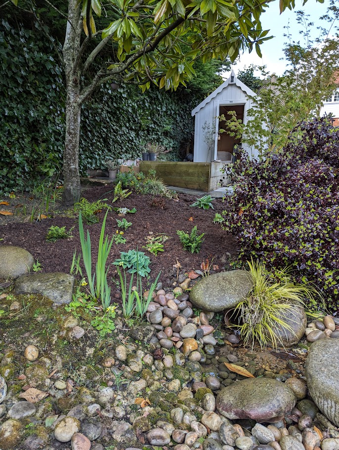 Garden mulch for late spring refresh